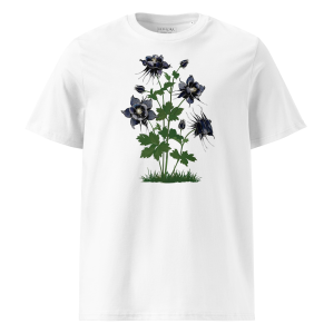Midnight Columbine White Organic Unisex T-Shirt